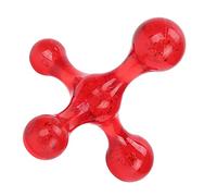 Naroote Mini Massaggiatore Portatile per Collo, Vita e gambe. Massaggiatore Leggero con Sfera in ABS Portatile per il Rilassamento di Tutto il Corpo (rosso)