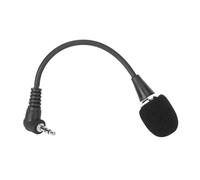 Naroote Mini Microfono a Condensatore Omnidirezionale Pro Cablato per Ripresa Vocale, Mini Microfono Professionale per Cappella, Insegnante, Metallo Nero