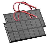 Naroote Mini Pannelli Solari Epossidici con Buon Effetto di Scarsa Illuminazione, Adatti per Luci Solari Paesaggistiche, Torce, 2 Pezzi