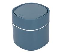 Naroote Mini Pattumiera da Tavolo per Pulizia Efficiente per Piano di Lavoro con Coperchio per Casa e Ufficio ABS Bianco PP 5,5 X,1 Pollici (BLUE)