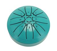 Naroote Mini Tamburo per Lingua in Acciaio da 4 Pollici con Design Raffinato e Suono Piacevole per la Meditazione e L'educazione Musicale, Realizzato in Acciaio Al Carbonio (GREEN)