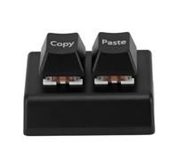 Naroote Mini Tastiera Meccanica Programmabile Interruttore Rosso 2 Tasti Copia Incolla per Connessione USB C per Ufficio da Gioco