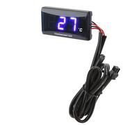 Naroote Misuratore della Temperatura Dell'acqua Sottile per Moto con T da 16 Mm, Termometro Digitale con Schermo LCD per Moto, Display Ad Alta Definizione, Universale per la Maggior Parte dei