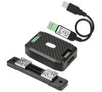 Naroote Misuratore di Consumo Energetico di Tensione CC Corrente Misuratore Efficiente per Uso Domestico Supporta Kit di Corrente 50A per il Monitoraggio Energetico (PZEM-017+50 USB)