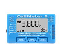 Naroote Misuratore di Tensione Digitale della capacità della Batteria per RC CellMeter 8, Display LCD Ad Alta visibilità, Porta di Bilanciamento, Servo Tester per LiPo Li Lon NiMH, Adatto per Hobbisti