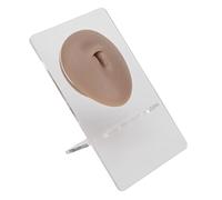 Naroote Modello di Pancia in Morbido Silicone Riutilizzabile per la Pratica del Piercing All'ombelico e L'esposizione per Studenti di Medicina Principianti (Pelle scura)