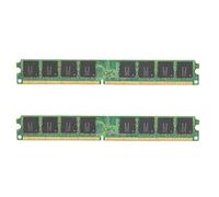 Naroote Modulo di Memoria DDR2 da 1 GB Ad Alte Prestazioni Stabili per Computer Desktop, 2 Pezzi PC2-5300 a Doppia Faccia con 16 Particelle, Tempo di Risposta Rapido per Gioco o Lavoro
