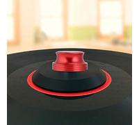 Naroote Morsetto per Peso per Dischi in Alluminio per Stabilizzatore di Dischi in Vinile Resistente Migliore qualità del Suono (rosso)
