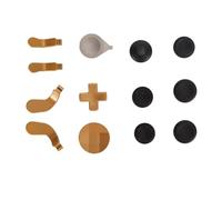 Naroote Naroote Kit di Ricambio per Levette Magnetiche in Metallo Sensitive per Controller One Serie 2, Accessori Paddle Wireless Resistenti All'usura per Giocatori D'élite (SILVER) (GOLD)