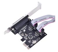 Naroote Naroote Porte Seriali PCI-E Doppie DB9 1 Scheda Adattatore Parallela LPT DB25 per Desktop, 8/7/XP 32/64 Bit