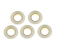 Naroote Nastro di Reggiatura a Filamento Resistente Alla Trazione 5 Pezzi per Imballaggio e Sigillatura per Uso Interno Ed Esterno Fibra di Vetro Trasparente 15 Mm X 50 M