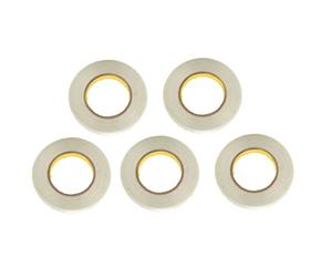 Naroote Nastro di Reggiatura a Filamento Resistente Alla Trazione 5 Pezzi per Imballaggio e Sigillatura per Uso Interno Ed Esterno Fibra di Vetro Trasparente 15 Mm X 50 M