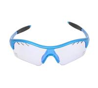 Naroote Occhiali Sportivi per Bambini, Comodi Occhiali da Baseball Universali per Giovani, Protezione UV per Corsa e Alpinismo (Cornice blu+colore blu che cambia)