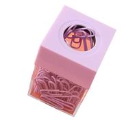 Naroote Organizer Magnetico per Graffette, Supporto da Ufficio per Dispenser di Carta da Scrivania con Design Trasparente e Vivace per un'identificazione e un Recupero Rapidi (PURPLE)