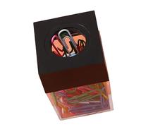 Naroote Organizer Magnetico per Graffette, Supporto da Ufficio per Dispenser di Carta da Scrivania con Design Trasparente e Vivace per un'identificazione e un Recupero Rapidi (BLACK)