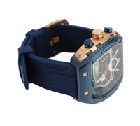 Naroote Orologio Al Quarzo Multifunzionale Elegante Orologio da Polso Resistente All'acqua con Quadrante Grande per Uomini D'affari Casual 49 Mm (BLUE)