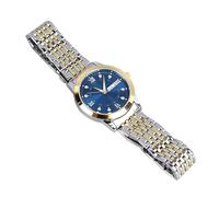 Naroote Orologio in Acciaio Inossidabile in Quarzo in Gambita per Uomini, Superficie Leggera, Luminosa, Impermeabile, Liscia, un Orologio da Business Al Quarzo per il Fidanzato per l'incontro (Blu