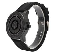 Naroote Orologio per Sospensione Magnetica, Scudo Al Quarzo a Prova di Acqua Rapida Rapidamente da Rimuovere con il Loop Ardillon per la Vita Quotidiana delle Coppie (Cerchio Nero)