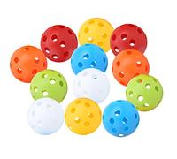 Naroote Palline Cave con Flusso D'aria per Allenamento da, Leggere, per Allenamenti con Swing, per Uso Interno Ed Esterno, Confezione da 12 Facile visibilità Nell'erba Scura
