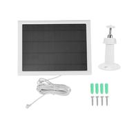 Naroote Pannello Solare per Telecamera Ring, Caricatore per Pannello Solare Monocristallino Resistente Alle Intemperie da 15 W con Cavo da 2,7 M e Supporto Regolabile a 360° (1PC)