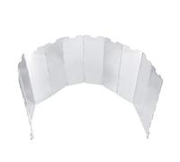 Naroote Parabrezza per Bruciatore Pieghevole da 10 Pezzi in Alluminio Leggero per Cucinare All'aperto, Campeggio, Barbecue 24 * 8 Cm