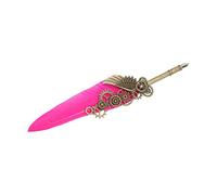 Naroote Penna d'oca in, Penna in con Pennino in Acciaio Inossidabile con Impugnatura Comoda Texture Scenica per la Scrittura Quotidiana (#2)