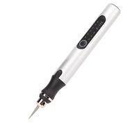 Naroote Penna per Incisione Elettrica Mini Penna per Smerigliatura Fai da Te Wireless a Ricarica Rapida per Gioielli in Metallo, Vetro e Ceramica, Kit per Incisore Cordless con Spie di Alimentazione