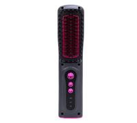 Naroote Pennello per Confine per Capelli Senza Becco, Mini Pettine di Capelli Ricci per l'uso di Viaggi per Tutto il Tipo di (Grigio Rosso)