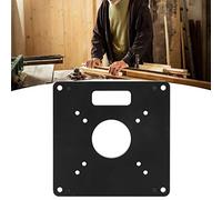 Naroote Piastra di Base per Fresatrice Ad Alta Precisione per Rifilatrice per Legno per Lavoratori/Dongcheng/AOBEN//BODA/Alluminio 6061 4,7 X 4,7 Pollici 1,6 Pollici Diametro Foro Centrale