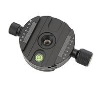 Naroote Piastra di Montaggio per Treppiede per Fotocamera con Livello e Indicatore di Scala per un Posizionamento Preciso, Interfaccia da 1/4 Pollici 3/8 Pollici, per Fotografi e Operatori Video