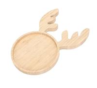 Naroote Piatto da Portata Natalizio, Tagliere per Salumi con Formaggio di Renna in Legno, Tagliere per Decorazioni Natalizie Dal Design Classico, Ideale per Riunioni Festive