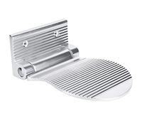 Naroote Piede Doccia Resto, Piede di Rasatura Doccia Resta della Vasca Resta Alluminio Non Slip Montate Montate Stool Pieno Pieghevole Montato per Bagno per l'ingresso del Corridoio (SILVER)