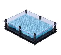 Naroote Pin Art Toy 3D Board per Bambini 6+ (Azzurro) | Schermo con scultura di impronte di mani, cornice nera, parte anteriore trasparente, decorazione da scrivania sensoriale