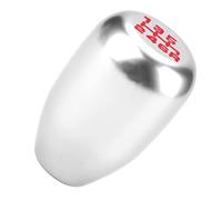 Naroote Pomello Universale a 6 velocità con 3 Adattatori, Installazione Semplice per Manuale per Auto, Materiale Metallico di Alta qualità per Tutti gli Appassionati di Auto (SILVER)