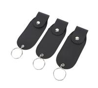 Naroote Porta a Chapstick, Supporto PER Rossetto 3 Pcs Portachiavi PER Supporto PER Rossetto con PU PU PETTA PORTATILE PORTO POSSICHE POSSIMENTO PASSO CHIAVE CHIAVE PER VITA GIORNALIGLIO