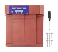 Naroote Porta Automatica per Pollaio a Doppia Porta con Anti-pizzicamento Infrarossi Avviso di Batteria Scarica Timer e modalità Manuale Display LED in Materiale Ad Alta Resistenza (Bronzo)