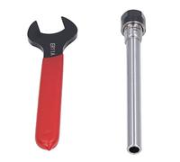Naroote Porta Utensile del Gambo Dritto, Bastoncino di Estensione CNC Ad Alta concentricità 1-7 Mm Gamma di Bloccaggio ER11 Adattatore per la Macchina per il Tornio (C10-ER11A-100L)