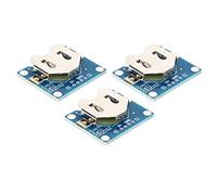 Naroote Portabatteria a Bottone Scheda di Montaggio per Celle a Bottone Ad Alte Prestazioni per CR2032, Modulo Elettrico 3 Pezzi per Breadboard 1,30" X 1,10" per gli Appassionati di Elettronica