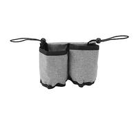 Naroote Portabicchieri da Viaggio per Bagagli, Portabevande Compatto e Resistente, Contiene Due Tazze per Viaggiatori e Genitori, Tessuto Oxford, 1 unità (GRAY)