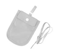 Naroote Portafoglio per Reggiseno Sotto Copertura con Design Impermeabile per Viaggi Sicuri - Tasca Nascosta per Carte di Credito e Denaro, Nylon Leggero 14 X 10,5 Cm (GREY)