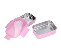 Naroote Portapranzo Coibentato in Acciaio Inossidabile a Prova di Perdite per Viaggi in Ufficio Scolastico, Box a Doppio Strato con Scomparti per Preparare Pasti Sani, Acciaio Inossidabile 304 7,9