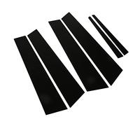 Naroote Post Post, Finestra Pillar Copertura 6pcs Glossy Black Door Window Decoration con Strato di Protect Film Pillar Decal per Berlina ATS 2014-2019