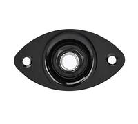 Naroote Presa Jack per Chitarra 1/4, Uscita Ingresso per Montaggio a Pannello da 6,35 Mm per Basso Elettrico, con Struttura in Metallo (BLACK)