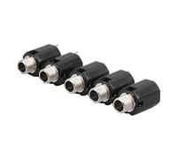 Naroote Presa Jack Stereo Durevole da 6,35 Mm per Trasmissione Audio Affidabile per Chitarre Elettriche, Set di 5 per Aggiornamento e Riparazione, Materiale Plastico e Metallico