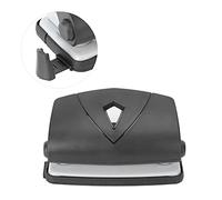 Naroote Punch Foro, Foro di Carta Punch di Plastica Posizionamento Regolabile Punzing Macchina Punzonatrice per Punzonatrice con Punzone del Riga (BLACK)