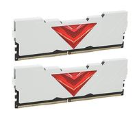 Naroote RAM Desktop Modulo di Memoria DDR4 Ad Alta velocità da 3200 MHz RAM da Gioco in Lega di Alluminio da 8 GB Design da 2 Pezzi per Desktop (WHITE)
