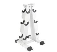 Naroote Rastrelliera per Manubri A Forma di A A 3 Livelli, Resistente, per Palestra Domestica, Design Salvaspazio, in Acciaio, 28 Cm