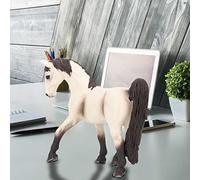 Naroote Realistico Modello di Cavallo Solido per Giochi Educativi, Materiale Plastico di Alta qualità per Bambini, Perfetto per Collezionisti e Decorazioni 1 unità (quarto di cavallo marrone)