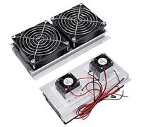 Naroote Refrigeratore, Radiatore di Grandi Dimensioni, 140 W di Potenza, | Include 2 ventole di raffreddamento, progetti elettronici fai-da-te, tecnologia a stato solido
