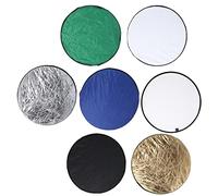 Naroote Riflettore per Illuminazione Fotografica 7 in 1 da 80 Cm, Pieghevole e Portatile per Uso Interno Ed Esterno con Borsa per il Trasporto